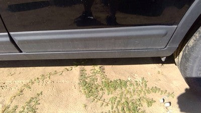 11-15 Kia Sorento Driver Left Rear Moulding From Door Back Trim Strip Gray H9