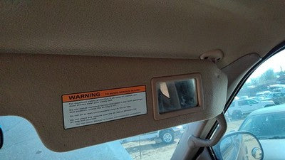 1997 Ford F150 Passenger Right Sun Visor Oem Tan Mx