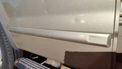 02-10 Explorer Passenger Right Rear Moulding From Door Back Trim B2 Harvest Gold
