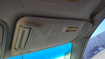 1998-2002 Honda Accord Passenger Right Sun Visor Oem Gray 83230S84a03zd