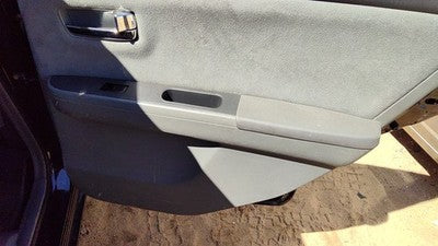 07-09 Sentra Passenger Right Rear Door Trim Panel With Switches Back Black W
