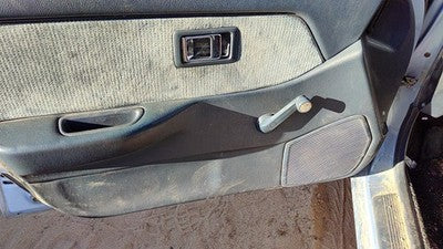 1989 Honda Civic Driver Left Front Door Trim Panel Manual Windows Blue Sedan
