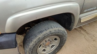 99-02 Silverado 2500 Driver Left Front Wheel Flare Moulding Fender Pewter 11U