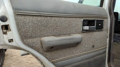 1992 Jeep Cherokee Driver Left Rear Door Trim Panel With Switches Back Gray
