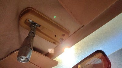 1984 Ford Tempo Center Overhead Console Oem Dome Light Map Lamp Tan