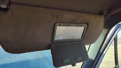 1989 F250 Pickup Passenger Right Sun Visor Oem Gray