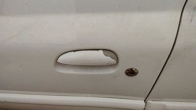 2000-2002 Kia Rio Driver Left Front Outside Door Handle Oem White 0K30c59410xx