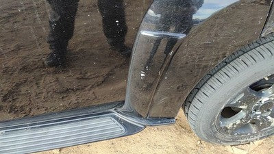 06-07 Chevy Hhr Driver Left Rear Moulding From Door Back Trim Strip Black 41U