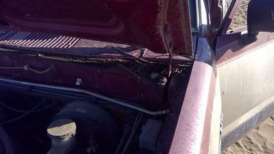 1981-1987 Isuzu Pup Pickup Driver Left Hood Hinge Assembly Oem Red 94217433