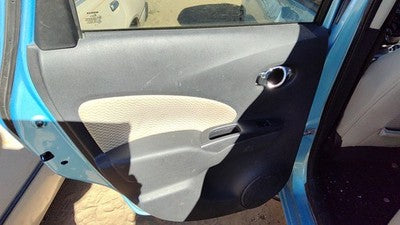 14-19 Versa Note Driver Left Rear Door Trim Panel With Switches Back Charcoal G