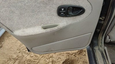 1999-2002 Saturn Sl2 Driver Left Rear Door Trim Panel With Switches Back Gray