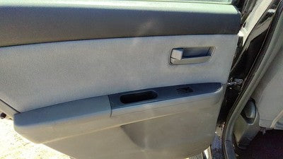 07-09 Sentra Driver Left Rear Door Trim Panel With Switches Back Charcoal W