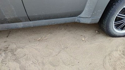 06-07 Chevy Hhr Driver Left Lower Rocker Panel Moulding Side Skirt Silver 42U