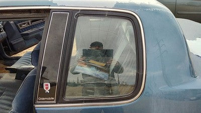 86-91 Olds Cutlass Calais Driver Left Rear Quarter Glass Back Side Window 2 Door