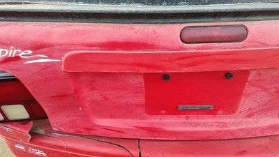 1994-1997 Ford Aspire License Plate Trim Surround Panel Tail Trunk Finish Red