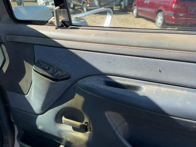 1992 Ford F250 Passenger Right Front Door Trim Panel With Switches Gray