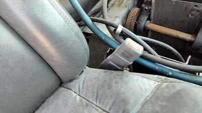 98-02 Van 2500 Passenger Right Front Seat Belt Buckle Receiver 69W Dark Gray