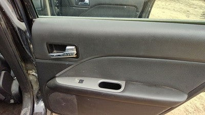 10-11 Fusion Passenger Right Rear Door Trim Panel With Switches Back Black Dw