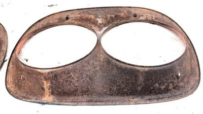 1958 Gmc Chevy 300 Full Size Right Left Headlight Bezel Pair Oem Trim Door Set