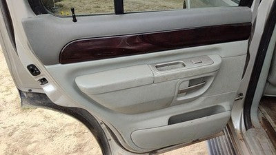 2003 Lincoln Aviator Driver Left Rear Door Trim Panel With Switches Back Gray Bl