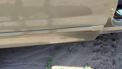 03-05 Explorer Passenger Right Rear Moulding From Door Back Trim Strip Gold Tk
