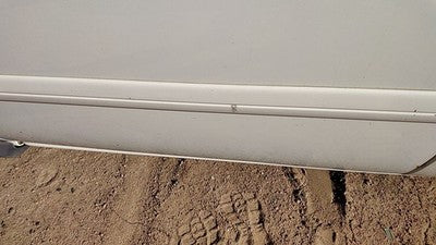 05-07 Dodge Caravan Driver Left Front Moulding From Door Trim Strip White Pw1