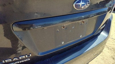 16 Subaru Wrx License Plate Trim Surround Panel Tail Trunk Finish Dark Gray Dgm