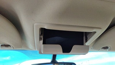 2008 Lincoln Navigator Center Overhead Console Oem Dome Light Map Lamp Cubby Tan