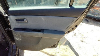 07-09 Sentra Passenger Right Rear Door Trim Panel With Switches Back Charcoal W