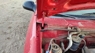1994-1997 Ford Aspire Pair Of Hood Hinges Right Left Set Assembly Oem Red