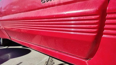 1993 Grand Prix Passenger Right Front Moulding From Door Trim Strip Red 2 Door