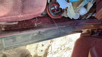 1998 Buick Lesabre Passenger Right Lower Kick Trim Panel Oem Red