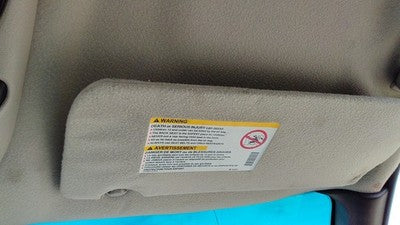 2002-2004 Chevy Venture Passenger Right Sun Visor Oem Gray 14D 10345189
