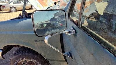 1980-1996 Ford F150 Driver Left Manual Side Mirror Door Mounted Oem Chrome