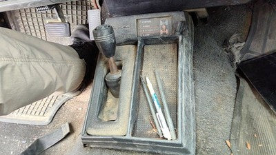 1993 Chevy S10 Blazer Center Floor Console Trim Bezel Oem 4X4 Black