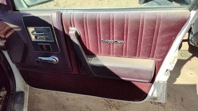 1987 Olds Ciera Passenger Right Front Door Trim Panel With Switches Red