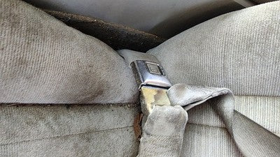 1993 S10 Blazer Driver Left Front Seat Belt Buckle Receiver Oem Gray