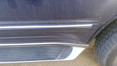 1995-2001 Ford Explorer Driver Left Rear Moulding From Door Back Trim Strip Blue
