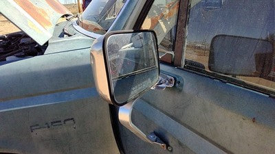 1980-1996 Ford F150 Driver Left Manual Side Mirror Door Mounted Oem Chrome