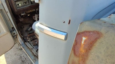 1984 Dodge D350 Driver Left Rear Chrome Moulding On Cab Corner Oem