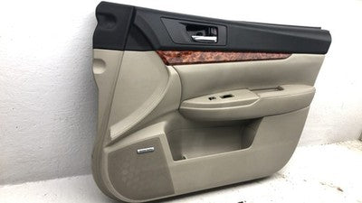 11-14 Legacy Outback Passenger Right Front Door Trim Panel With Switches Ivory