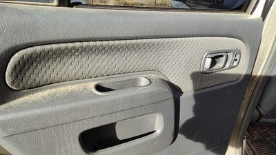 02-04 Nissan Xterra Driver Left Rear Door Trim Panel With Switches Back Gray K
