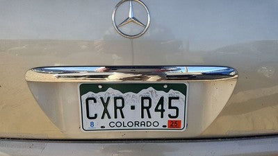 2005 Mercedes Ml350 License Plate Trim Surround Panel Oem Tail Trunk Finish