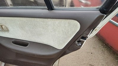 1993 Infinity G20 Passenger Right Rear Door Trim Panel With Switches Back Brown