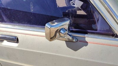 80-91 Grand Marquis Passenger Right Chrome Side Mirror With Control Cable Gray