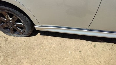 07-12 Sentra Sr Passenger Right Lower Rocker Panel Moulding Side Silver K23