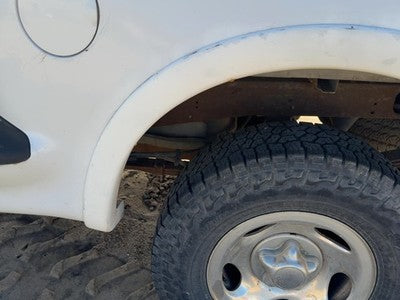 1997-2004 Ford F150 Driver Left Rear Wheel Flare Moulding Oem Back White Yz