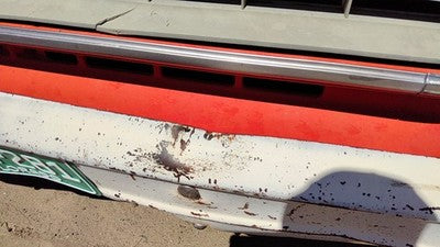 1973-1980 Chevy Silverado K10 Front Lower Grille Filler Trim Oem Orange 06270858