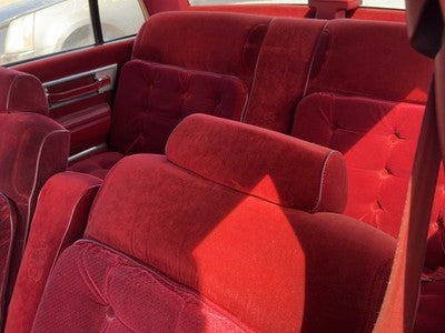 1986 Olds 88 Pair Of Front Headrests Oem Left Right Set Seat Red