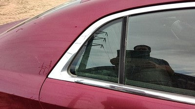 08-12 Chevy Malibu Passenger Right Rear Vent Window Back Door Glass With Frame